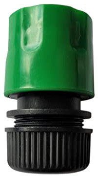 1/2 - 3/4 Gartenschlauch Schlauchverbinder Schlauchstück Schlauchkupplung Spritze Y-Verbindung Hahnstück mit oder ohne Wasserstop Kunststoff Grün (Schlauchstück 1/2 Zoll o. Wasserstop)