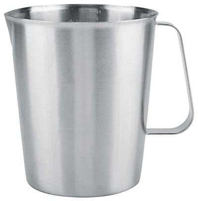 ESOUY Saucières Pichet à Mousse de Lait en Acier Inoxydable de 2000 ML, Expresso, café, Barista Craft, Latte, Tasses à crème de Lait, pichet à mousseur, pichet à Sauce