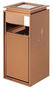 ZXFIYTBH Outdoor-Aschenbecher für Zigaretten Edelstahl-Mülleimer, Aschenbecher, Hotel, vertikaler Aschenbecher, Hotelkorridor, Rauchlöscher, hochwertiger Mülleimer Zigarettenentsorger (Color : C)