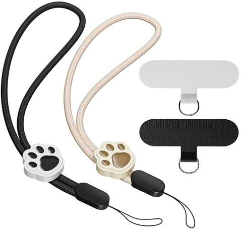 SURDOCA Adjustable Phone Lanyard, Camera Wrist Strap, Nylon Wrist Lanyard, Anti Theft Phone Strap, Lanyard for Earphone, USB stick, Name Badge