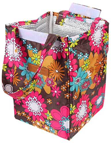 CIYODO Lunchtasche für Arbeit, Isoliert, Tragbar, Schulbeginn Party | Lunch Tasche Kühltasche aus Stoff, Platzsparend fürs Büro und Picknick, Schlichtes Design