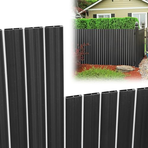 Fiqops PVC Sichtschutzmatte 90x300cm, 2025 Neu Balkon Sichtschutz,Sichtschutzzaun Auszug,Sichtschutz Zaun Gris,Windschutz und Wasserdicht,UV-beständig,Doppelte Verstärkung Garten Sichtschutz