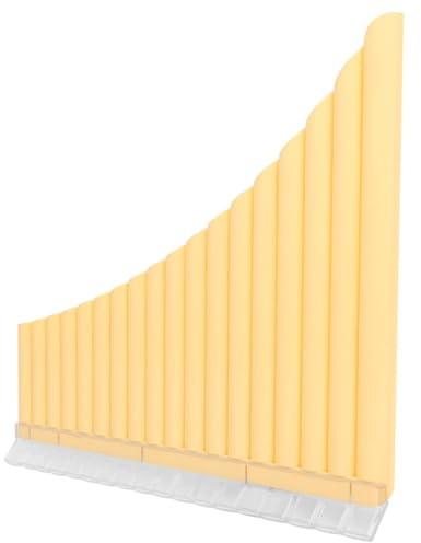 LOLIPPYY Röhren Panflöte C Anfänger Leichtes Holzblasinstrument mit Komfortablem Griff inklusive Musikbuch zum Einfachen Lernen Geeignet für Erwachsene Traditionelles Panpipes Instrument