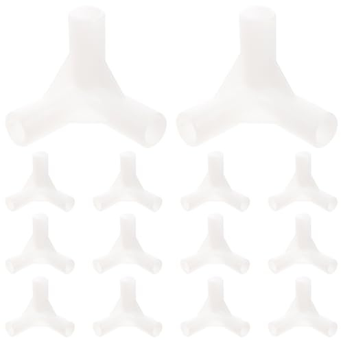 MAGICLULU 20 Stück Kunststoff T Stecker Baldachin Zeltverbinder 3 Wege Winkelverbinder Zeltbeschläge Ersatzteile für Outdoor Markisen und Pavillons