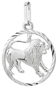 NKlaus Leone segno zodiacale 925 argento sterling 15mm ciondolo oroscopo zodiacale 9165
