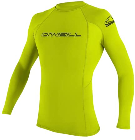 O'Neill Youth Basic Skins L/S Sun Shirt - Lime, 12