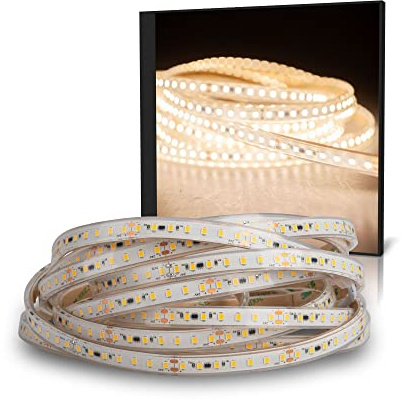 Mextronic LED Strips SAUNA Warmweiß (3000K) 48W 5 Meter 24V IP67