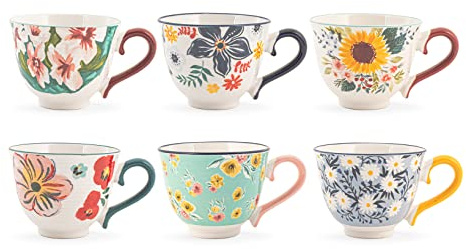 H&h Set 6 tazze t Cream Tea in New Bone China CC 220