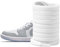 UamGlsob Cordones de Algodón Premium Suave para Air Jordan 1-8, Cordones Planas de 8mm Anchos para Zapatillas Deportivas (White,115cm)