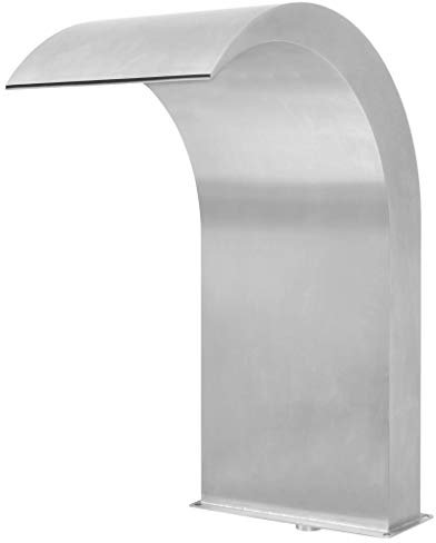 qohoio Fontana per Piscina in Acciaio Inossidabile 45x30x65 cm Argento,Arredo,Fontane e laghetti,Fontane e cascate ornamentali-43692