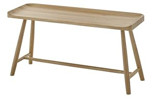 Robas Lund, Sitz-/Garderobenbank MARINGA, Eiche massiv, Natur geölt, B/H/T: 95/45/35 cm