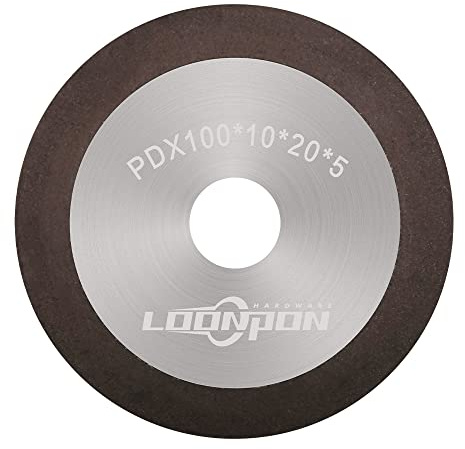 Harz-Schleifscheibe 100x10x20x5mm, 320er-Kornscheibe zum Schleifen von Hartmetallen und Legierungen