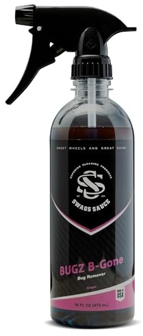 Bugz B-Gone | Grape Scent | Bug Remover 16oz bottle by Swags Sauce - Designed to break down bug residues on contact, making it easier to wash away with minimal scrubbing.