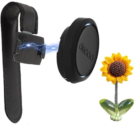HENGBIRD Soporte magnético para OOONO CO-Driver NO2, Clip Parasol Coche sin Tornillos ni Ventosa, instalación rápida, Accesorio Estable Compatible con Radar GPS
