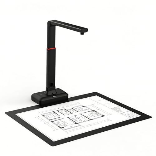 BEESOM Professional Document Scanner,Flatbed Scanner,23MP HD Camera,A3 Capture Size,2nd Gen Auto-Flatten & Deskew,186 Languages OCR, Convert to PDF/Word/Excel,for Professional Office
