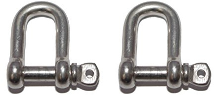 Manille Droite 8mm Libre ( Lot de 2 ) inox 316 - A4
