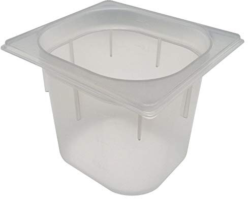 Erre4M Bacinella gastronorm in Polipropilene GN 1/6 h. 15 cm Senza Coperchio