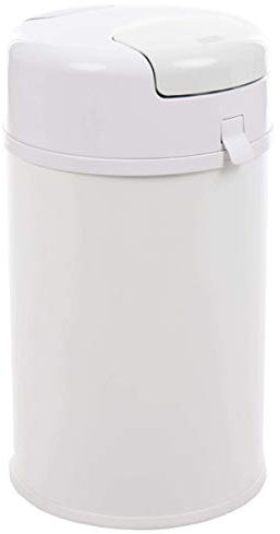 Fillikid Windeleimer X-Large Exclusiv | Windeltwister geruchsneutral | extra gross 35 L | Metall weiß mit Abdichtung | für normale Müllbeutel | keine teuren Nachfüllkassetten