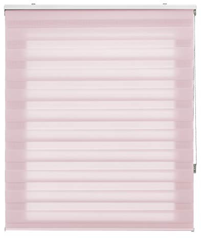 Blindecor Rollo für Tag und Nacht nach Maß, doppellagig, Rosa, 65 x 250 cm (B x H), Stoffgröße 62 x 245 cm, Fensterrollos