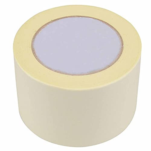 Dapetz ® Nastro adesivo per pittura normale, 75 mm x 50 m, nastro per mascheratura per interni ed esterni, nastro autoadesivo per pittori, nastro adesivo a bassa aderenza per decorare modelli pareti