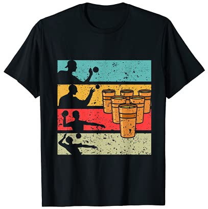 Herren Beerpong König Bierpong Partyshirt Bier T-Shirt