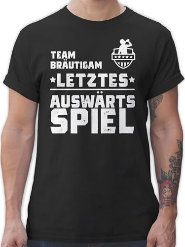Shirtracer - T-Shirt Herren - Team Bräutigam Letztes Auswärtsspiel JGA Auswärtstour I Junggesellenabschied Männer