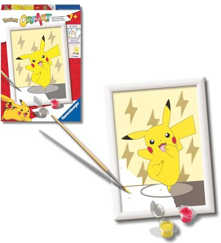 Ravensburger CreArt Pokemon Paint by Numbers Kits for Children & Adults Ages 7 Years Up - Kids Craft Set