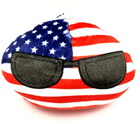SNS Components 10cm Countryballs Country Ball Cute USA United States of America Flag Cuddly Meme Ball Toy Gift