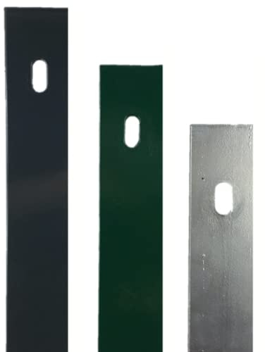 auf-mass24 Flachabdeckleiste für Zaunpfosten 60x40mm Nur Abdeckleiste Doppelstabmattenzaun (830mm, RAL6005 Moosgrün)