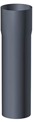 Fallrohr 60mm 2 Meter mit Muffe anthrazit