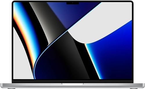 2021 Apple MacBook Pro mit Apple M1 Pro Chip (16-zoll, 16GB RAM, 512GB SSD Kapazität) (QWERTZ Germany) Silber (Generalüberholt)