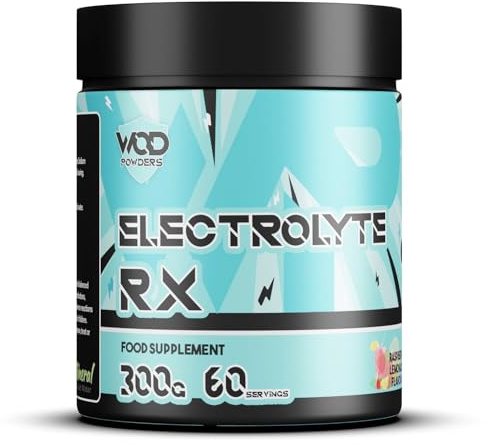 Electrolytes Powder - 300g Flavoured Electrolytes Naturally Flavoured & Sweetened | Highly Dosed for Fitness | Low Calorie Electrolyte Powder | Made in The UK by WOD Powders (Raspberry Lemonade)