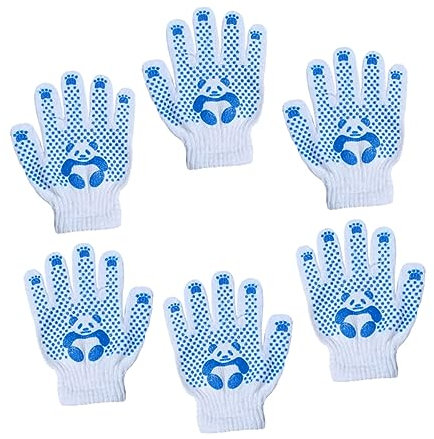 KITANDOVE 3 Paar Gartenhandschuhe Für Kinder Baumwollhandschuhe Arbeitshandschuhe Mit Schutzbarriere Für Feinmotorische Aufgaben