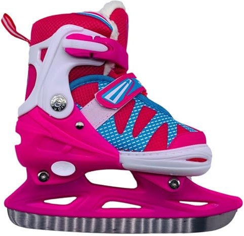 Blissbuilt Eislauf-Schlittschuhe,Schlittschuhe Damen/Mädchen,Junior Kunstlaufskates,Schnellschnürsystem Push-Lock-Schnalle,Verstellbare Schlittschuhe,für Anfänger und Fortgeschrittene,Größe: 35-42