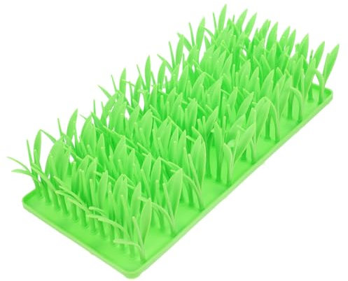 CORHAD Silicone Katzen Und Hundenapfunterlage Mit Rutschfestem Design Interaktive Futtermatte Für Langsame Fütterung Kreative Grasoptik Für Haustiere Einer Gesunden Ernährung