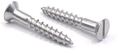 Holzschrauben Senkkopf mit Schlitz DIN 97 - Edelstahl V2A A2 (Ø 4 mm x 25, 50 Stück)