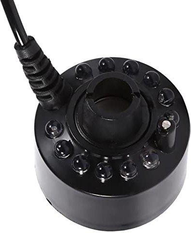 LED dimma tillverkare damm atomizer nebulisator 12 färgändrande ultraljudsluftfuktare för vattendammar rockery fontän krukväxt landskap plast 24 V 105 g