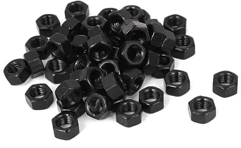 WANG TII DOO 100 Pezzi di Dadi Esagonali in Acciaio al Carbonio di Grado 10.9, Elementi di Fissaggio Resistenti per Macchinari, Applicazioni Industriali,M12