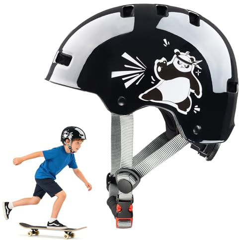 DUZSKJ Casque de vélo Enfant réglable pour Filles Enfants Adolescents, Casque de Protection Velo Enfant pour Skateboard vélo Trottinette Rollers et Cyclisme