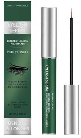 Wimpernserum - Impernserum Lash Serum für starkes und schnelles Wachstum,Eyelash Serum für lange & volle Wimpern - Naturkosmetik für besseres Wachstum von Wimpern & Brauen (A)
