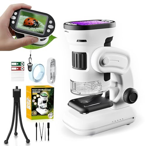 Microscopio para Niños Infantil con Lente Óptica De 200x-1000x