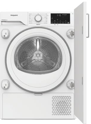 C HK 83M WW UK Integrated Heat Pump Tumble Dryer, 8kg, White, A++ Rated