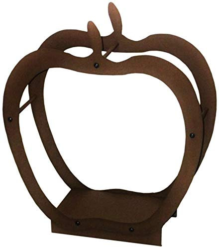 Metalltechnik Dermbach GmbH Kaminholzregal Kaminholzständer Kaminholzhalter Innen APFEL (Corten Effect)