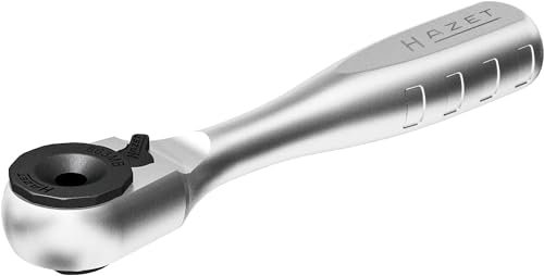 HAZET - Cricchetto reversibile per punte 863MB | Cricchetto reversibile in acciaio massiccio per punte | Uscita: esagono 6,3 (1/4 di pollice) Lunghezza: 90 mm | Impugnatura cromata | Made in Germany'.