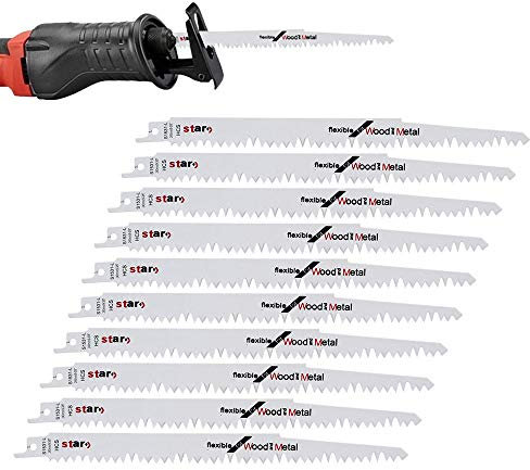 BE-Tool Säbelsägeblätter R1021L 240 mm lang Hartstahl HCS 10 Stück