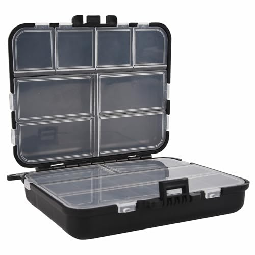 Fishing Tackle Boxes Double-Layer 16-Compartments Fishing Tackle Container Fishing Lure Accessories Box for Floats, Rigs, Lures & Other Equipment