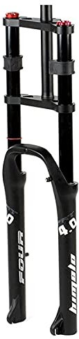 QHY Federgabel Für 26 Zoll Trekking | Für Scheiben-Bremse Stoßdämpfer Mountain Bike Aluminium-Legierung Frühling 1-1/8 Fahrradzubehör (Color : Black)