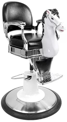 Cris Nails - Sillón Profesional para niños con Caballito, para el Uso en Salones, peluquerías y barberías