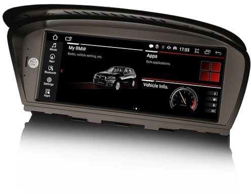 GONFEN 8,8 IPS Acht Kern Android 14.0 DAB+ Autoradio mit Bluetooth 4GB RAM 64GB ROM Für BMW 3er E90 E91 E92 E93 5er E60 E61 6er E63 E64 CCC GPS Navigation CarPlay Android Auto WiFi 4G USB DVR Idrive