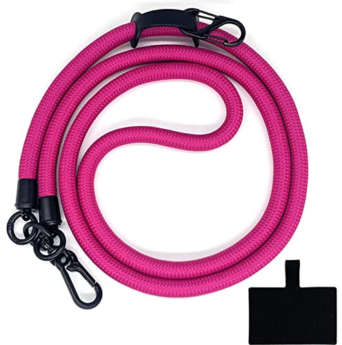 HIRANE Thick Rope Cell Phone Lanyard Spacer, Anti Theft Phone Strap, Adjustable Crossbody Phone Strap, Universal Crossbody Patch Phone Lanyards, for All Smartphone (11)